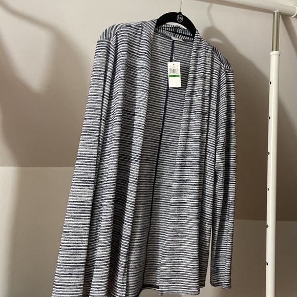 van heusen stretch extensible open cardigan stripe - Picture 2 of 3